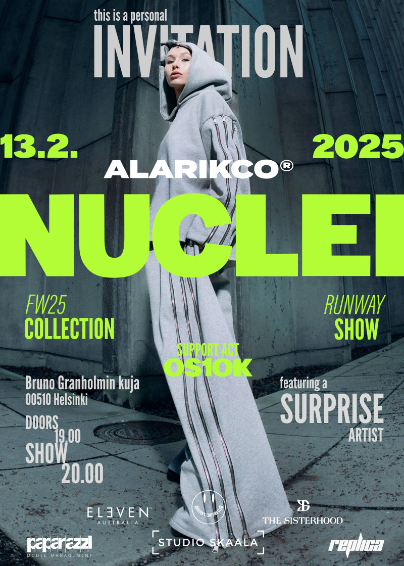 INVITATION - ALARIKCO® - NUCLEI  - FW25 COLLECTION RUNWAY SHOW